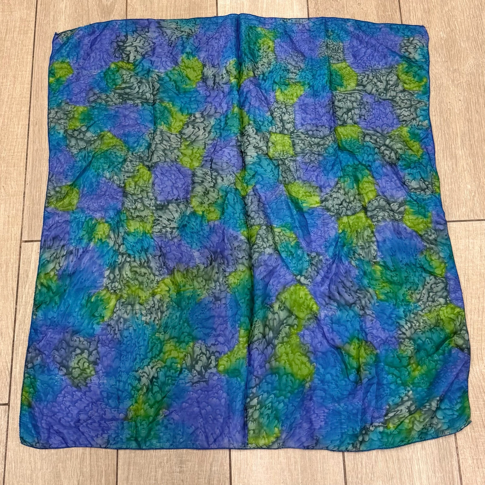 Vintage! Pañuelo seda efecto batik – photo 9